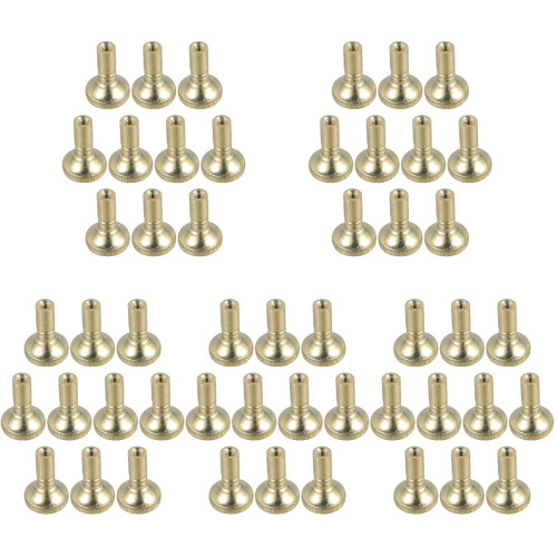 50Pcs Iron Lamp On/off Switch Knobs Screw on Golden Replacement