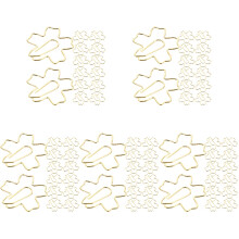 180Pcs Creative Flower Paper Clips Metal Clips for Office and School