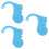 3Pcs ABS Car Driving Sleep Alarm Ergonomic Blue Ear Hook Device 7