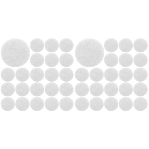 1000Pcs White Adhesive Felt Pads DIY Materials for Clothing Decor