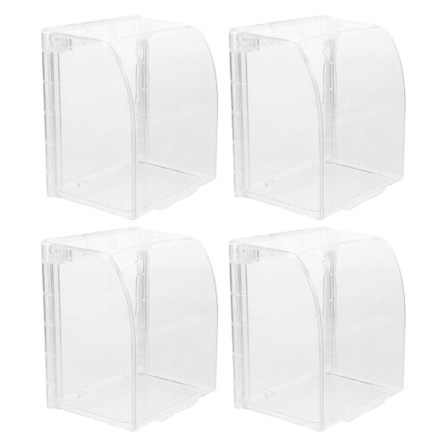 4Pièces Couvre-Prises Étanches Transparent ABS Protection Sécurisée