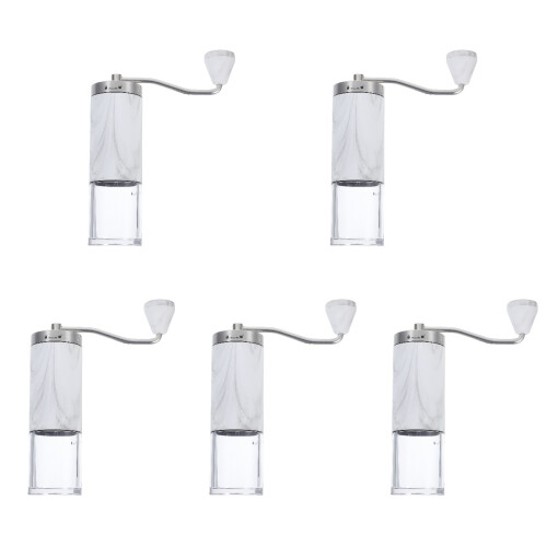 5Pcs Hand Coffee Grinder Portable Manual Mill Assorted Colors Kitchen