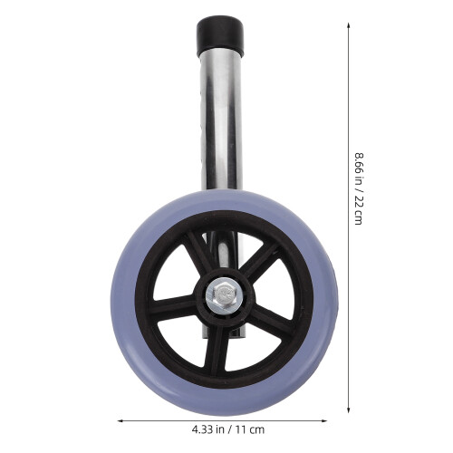 4Pcs Smooth Rolling Replacement Wheels for Walkers, Silent & Durable 1