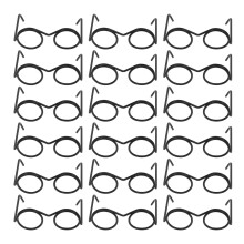 5 Count Toy Miniature Eyes For Crafts Doll Metal Glasses