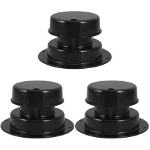 3Pcs Black Rv Roof Plumbing Vent Caps for Sewer and Ventilation