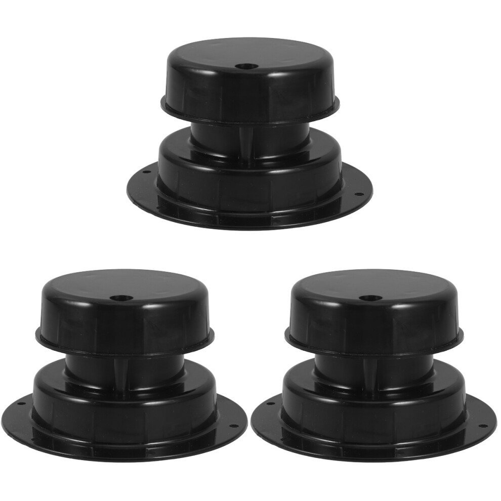 3Pcs Rv Roof Plumbing Vent Caps For Sewer And Ventilation Black 3713722397033
