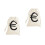 2Pcs Sturdy Beige Canvas Drawstring Bag for Pirate Coins Candy 1