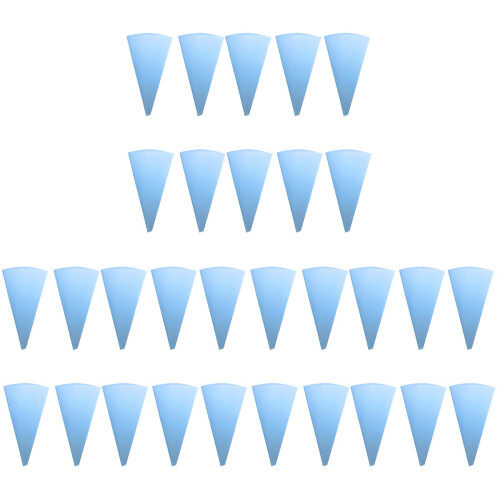 30Pcs Textured Sky-Blue Icing Bags for Precise Pastry Decoration 1