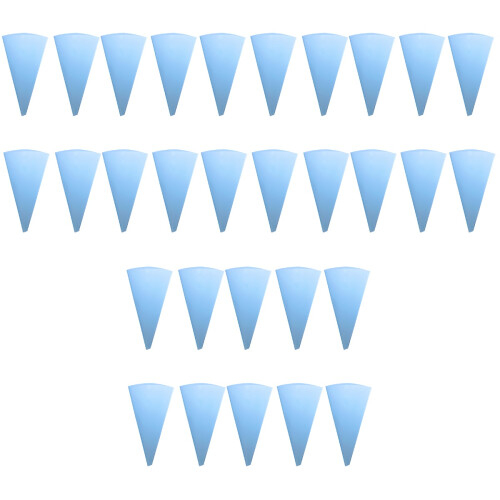 30Pcs Textured Sky-Blue Icing Bags for Precise Pastry Decoration 2