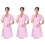 3Pcs Pink Cotton Pharmacy Coat Slim Designed Uniform for Workplace 4