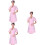 3Pcs Pink Cotton Pharmacy Coat Slim Designed Uniform for Workplace 7