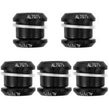 5Pcs Black Aluminum Drum Air Vent Set Durable Snare Drum Hardware