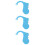 3Pcs ABS Car Driving Sleep Alarm Ergonomic Blue Ear Hook Device 8