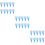 30Pcs Textured Sky-Blue Icing Bags for Precise Pastry Decoration 9
