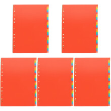 Orange Paper Binder Dividers for Document Sorting