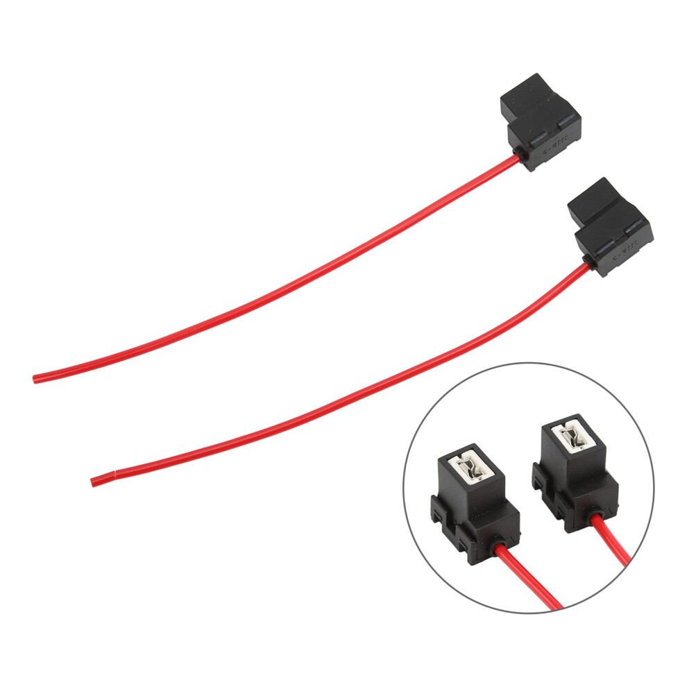 2Pcs H1 Female Socket Elbow Plug For Dc 12V-24V Diy Mod, 1Mm Wire Light 4371387714207