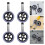 4Pcs Smooth Rolling Replacement Wheels for Walkers, Silent & Durable 10