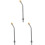 3Pièces Bâton Nettoyeur Pression Métal Durable Multi Usage 1