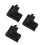 3Pcs Black Plastic Solar Panel Mounting Brackets Durable for Rvs Boats 6