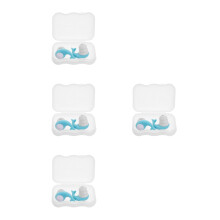 4Paires Bouchons D'oreilles Silicone Anti-Bruit Étanches Natation