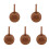 5Pièces Support Tees En Cuir Accessoire Indispensable Golf 1