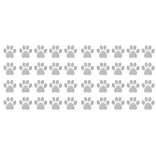 2 Pcs Particle Pillow Dog Footprint Stickers Bathtub Safety