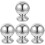 4Pcs Metal Fence Finials Silver Replacement Decorative Gate Post Tops 1