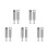 10Pcs Durable Stainless Steel Wine Cabinet Posts Railing Connectors 5