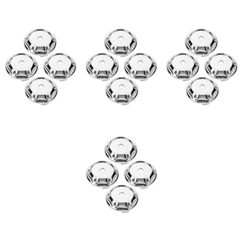 16Pièces Couvertures De Moyeu Auto Argent ABS Pour Roues 1