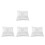 4Pcs Comfortable White Wedding Ring Pillow for Bride and Ceremony 4