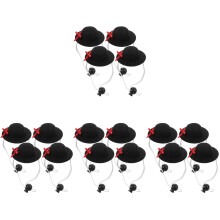 16Pièces Mini Chapeaux En Tissu Pour Poupées Artisanat Déco