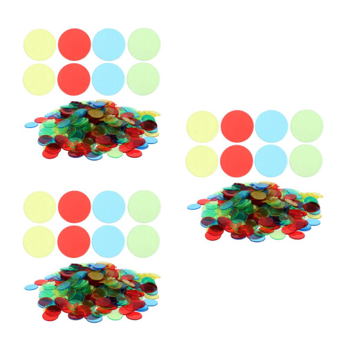 1200Pcs Markers Assorted Colors Plastic Chips for Games 2
