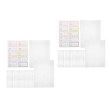 2 Pcs Book Cover Dad Clear Textbook Protector Transparent Sleeve