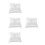 4Pcs Comfortable White Wedding Ring Pillow for Bride and Ceremony 8