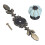 2pcs Light Blue Hand Painted Pumpkin Ceramic Drawer Knobs, 4cm 3