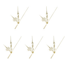 5Sets Professional Golden Metal Clock Hands Durable Clock Accessories