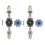 2pcs Hand Painted Blue Pumpkin Drawer Knobs Ceramic Cabinet Handles 4cm 2