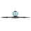 2pcs Light Blue Hand Painted Pumpkin Ceramic Drawer Knobs, 4cm 6