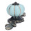 2pcs Light Blue Hand Painted Pumpkin Ceramic Drawer Knobs, 4cm 11
