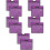 10Pcs Violet Traffic Cone Massage Sleeves Durable Warning Covers 7