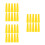 30Pcs Yellow Plastic Yarn Cones for Sewing Kit and Thread Management 1
