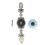 2pcs Light Blue Hand Painted Pumpkin Ceramic Drawer Knobs, 4cm 12
