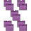 10Pcs Violet Traffic Cone Massage Sleeves Durable Warning Covers 8