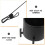 Black Cast Iron Incense Burner with Ash Catcher for Room Decor 8