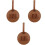 3Pcs Golfing Tee Holder Portable Tees Keeper Light Brown 4