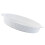 2Pcs High-Grade Ceramic Oval Baking Dishes White Kitchen Bakeware 2