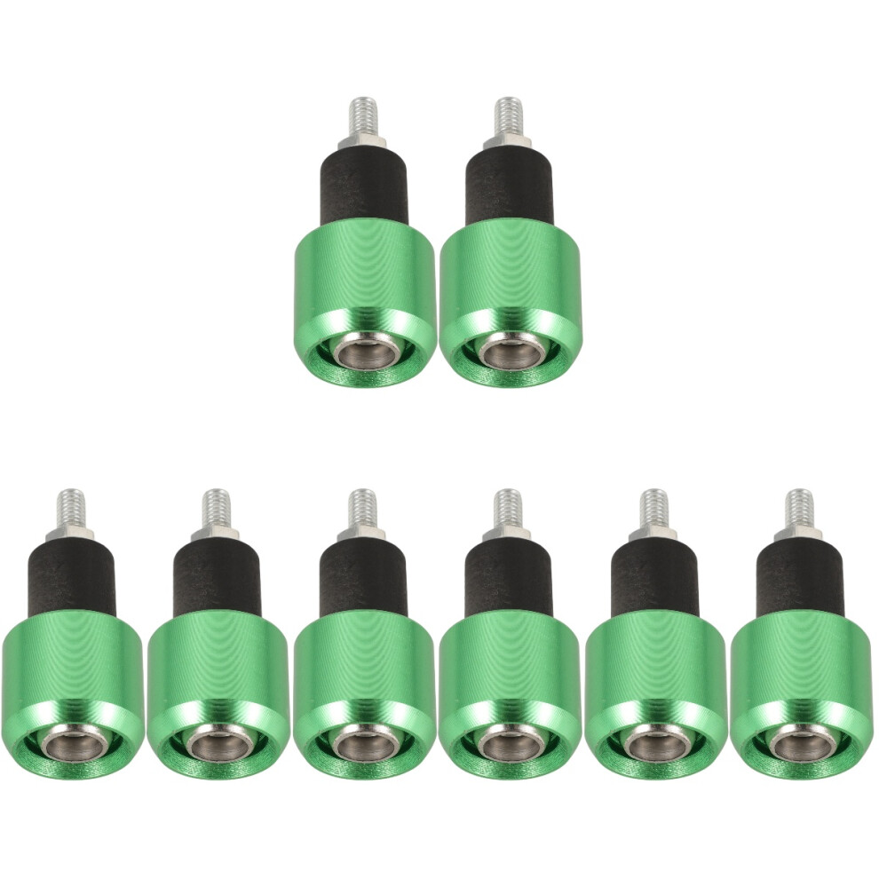4Pairs Precision Aluminum Handlebar End Plugs For Motorcycles Green 3713519459036