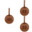 3Pcs Golfing Tee Holder Portable Tees Keeper Light Brown 7