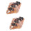 2Pcs PU Fake Croissant Bread Model Decorative Kitchen Ornament 6