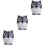 3Pcs Creative Owl Toothpick Jar Grey for Home 5